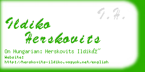 ildiko herskovits business card